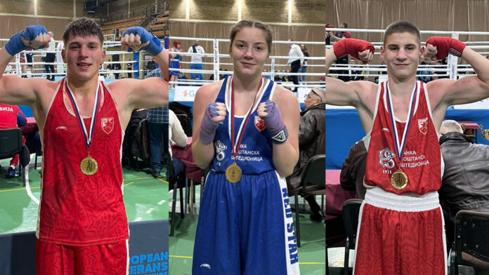Три шампиона Србије и рекордан учинак боксера Црвене звезде