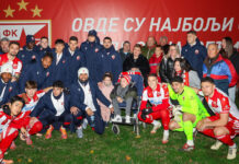 Звезда угостила особе са инвалидитетом на мечу против Чукаричког