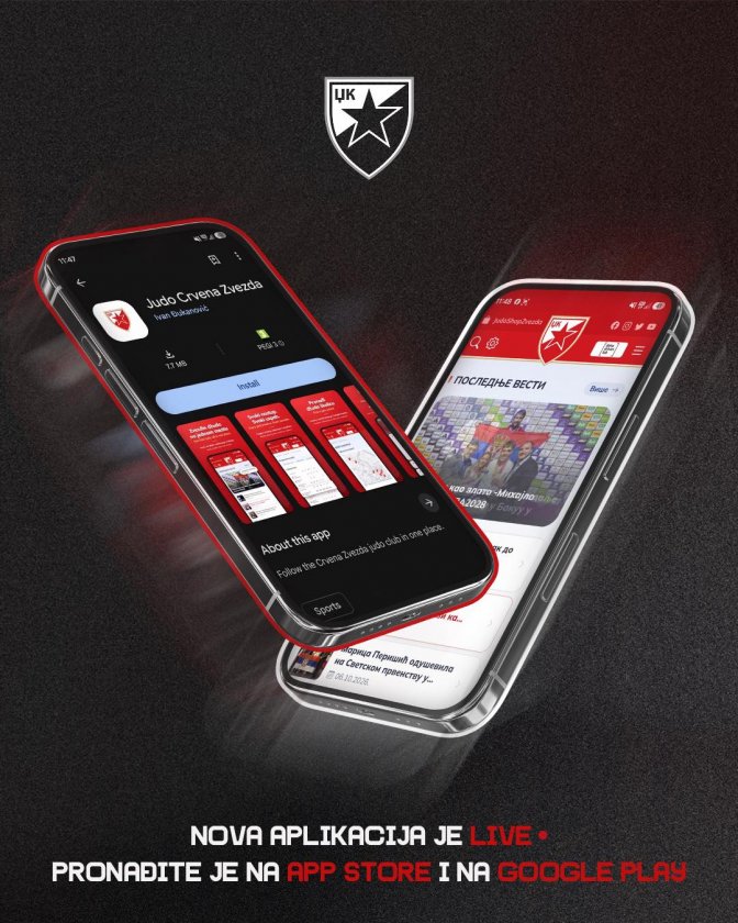 Нова званична апликација Џудо клуба Црвена звезда доступна на App Store и Google Play